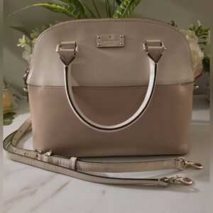 Kate Spade Cream and Tan Satchel